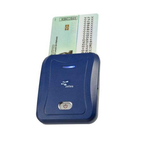 Draadloze bluetooth eID kaartlezer voor thuisverpleegkundigen met Wizkey 2.0