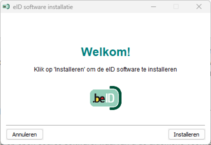 Klik op Installeren om de installatie te starten.